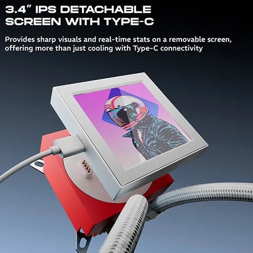 Dawg L240 AIO ARGB 240mm White CPU Liquid Cooler